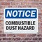 Signmission Combustible Dust Hazard OSHA Notice Sign, Plastic, 10in W x 7in L, 2PK OS-2PACK-NS-P-710-L-10721 - alternate 8